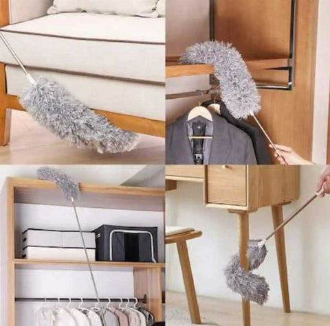 Extendable Microfiber Duster with Long Handle for Ceiling Fan Cleaning