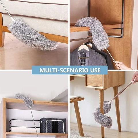 Extendable Microfiber Duster with Long Handle for Ceiling Fan Cleaning