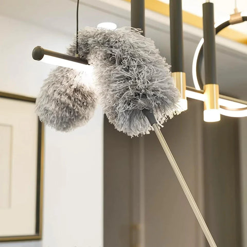 Extendable Microfiber Duster with Long Handle for Ceiling Fan Cleaning