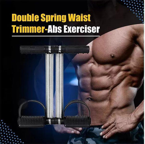 Double Spring Tummy Trimmer – High Quality Belly Fat Burner Exercise Machine for Home Gym Weight Loss Fitness Equipment