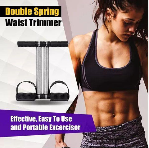 Double Spring Tummy Trimmer – High Quality Belly Fat Burner Exercise Machine for Home Gym Weight Loss Fitness Equipment