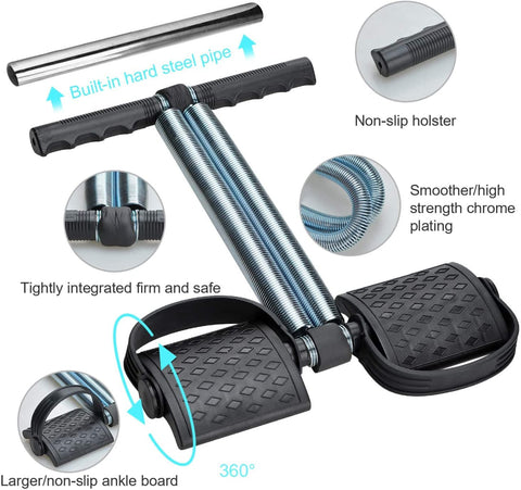 Double Spring Tummy Trimmer – High Quality Belly Fat Burner Exercise Machine for Home Gym Weight Loss Fitness Equipment